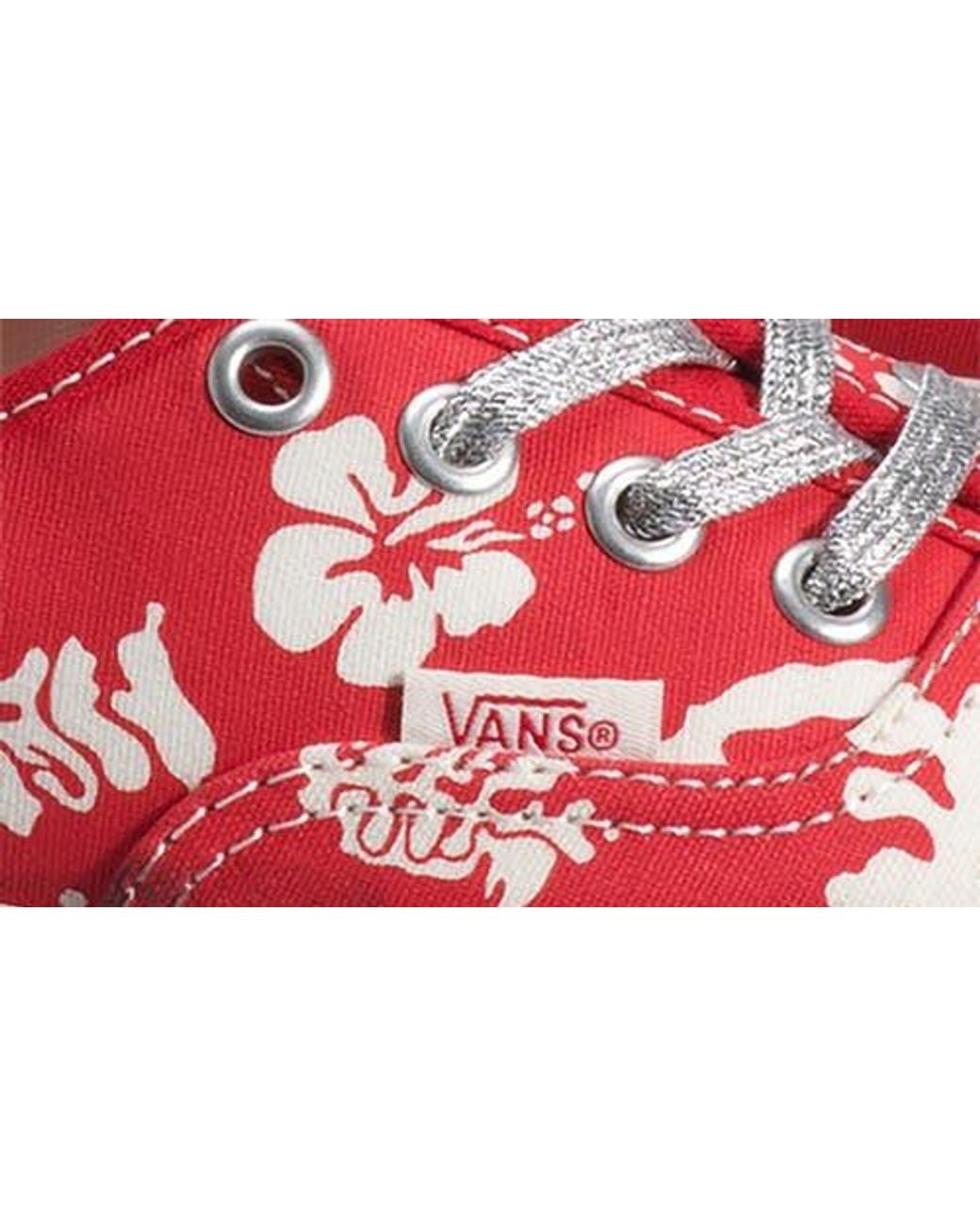 Vans Red Premium Authentic Sneaker for men