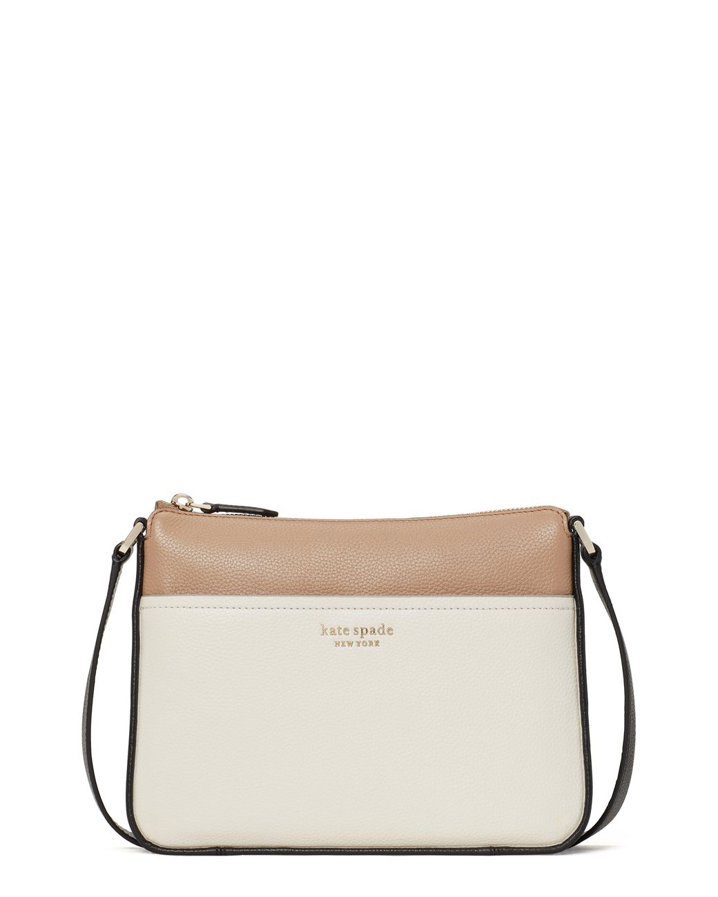 Kate Spade Run Around Leather Crossbody Bag in Gray Lyst