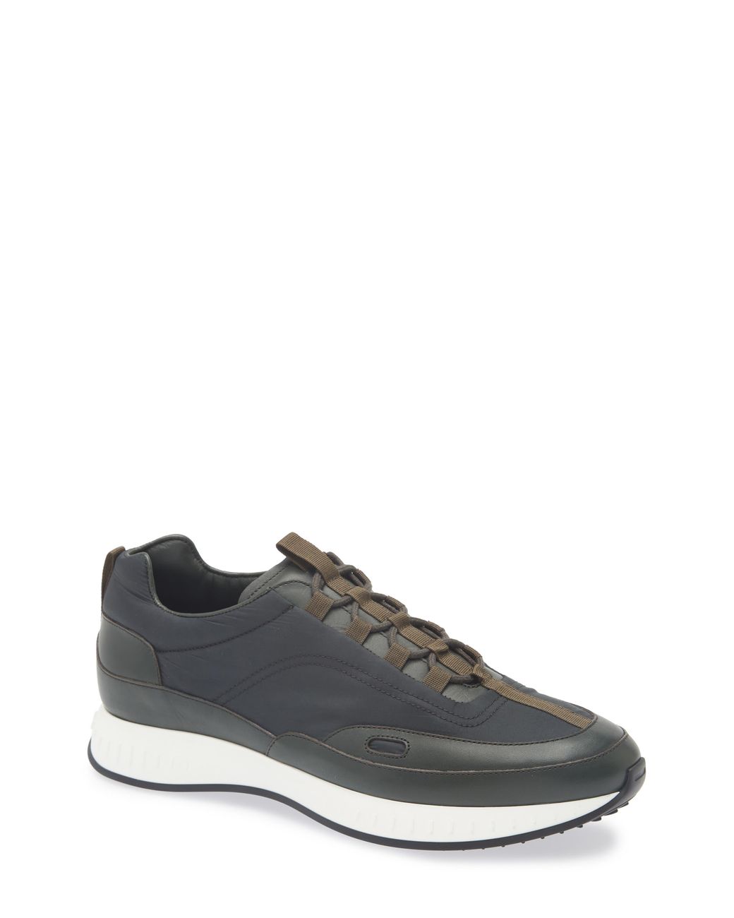 John Lobb Gray Laced Stream Sneaker for men