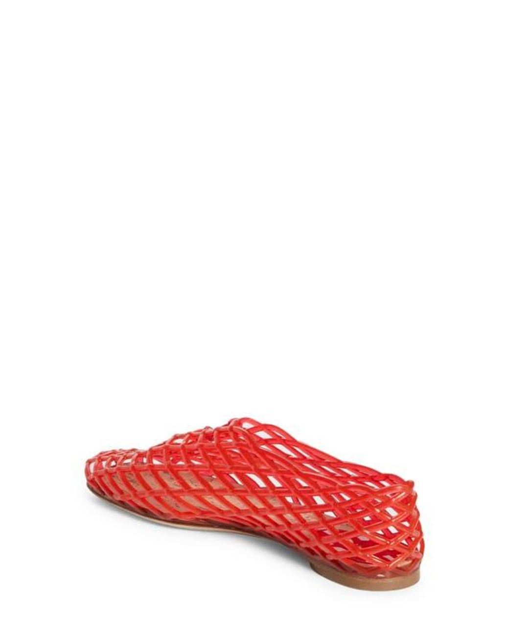 The Row Mara Pvc Net Flat in Red | Lyst