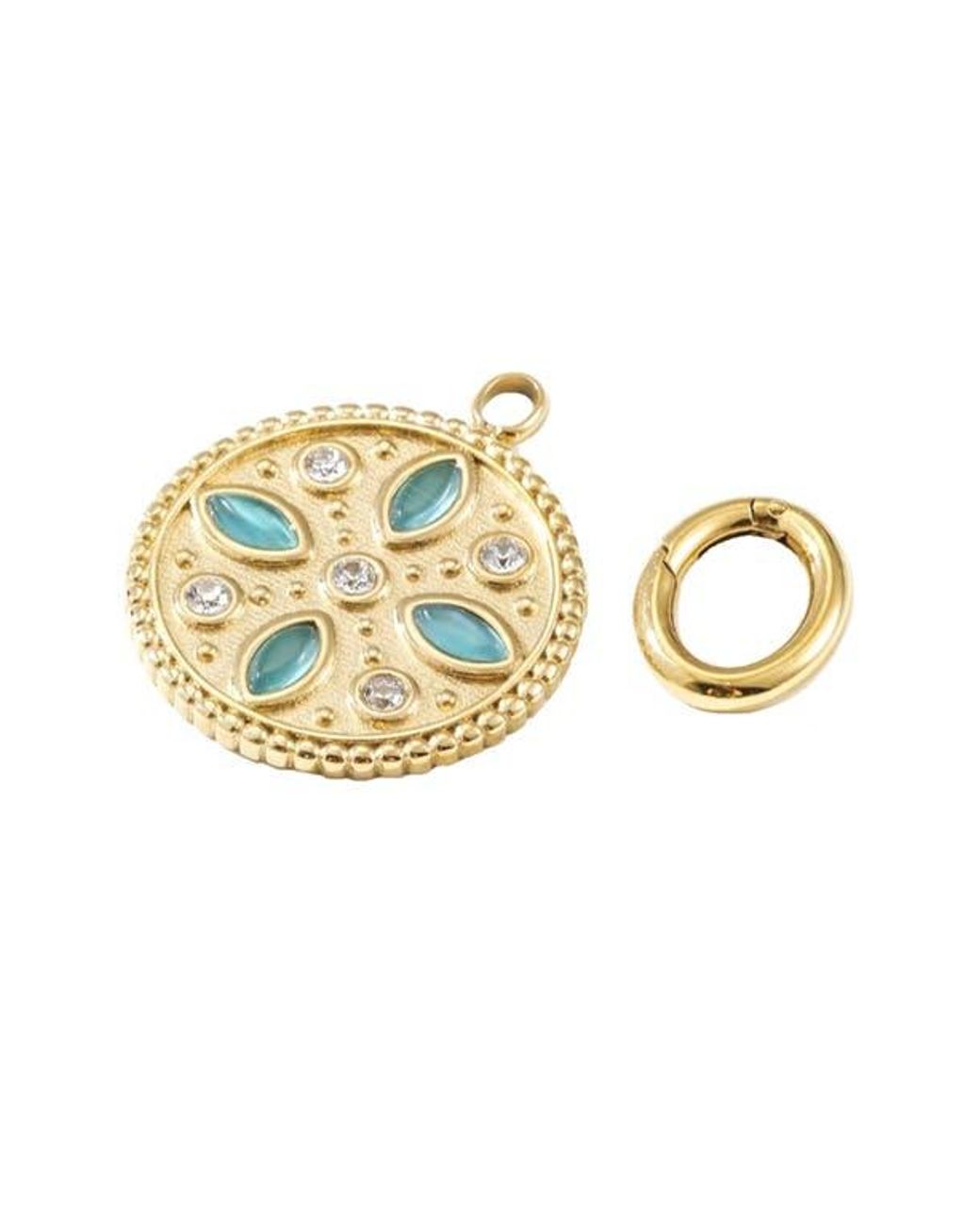Jane Basch Multicolor Crystal Charm & Connector