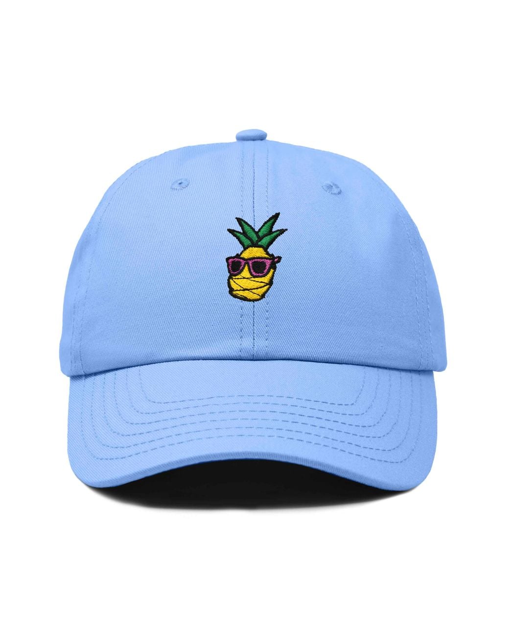Alix Blue Pineapple Embroidered Dad Hat for men