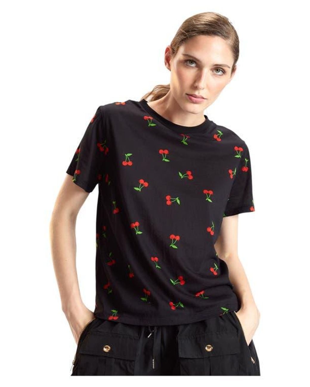 Cynthia Rowley Black Everyday Tee