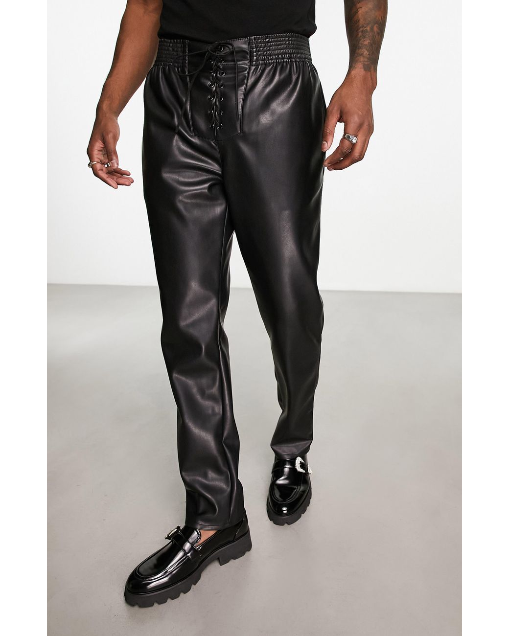 Share 76+ lace up leather trousers latest - in.coedo.com.vn