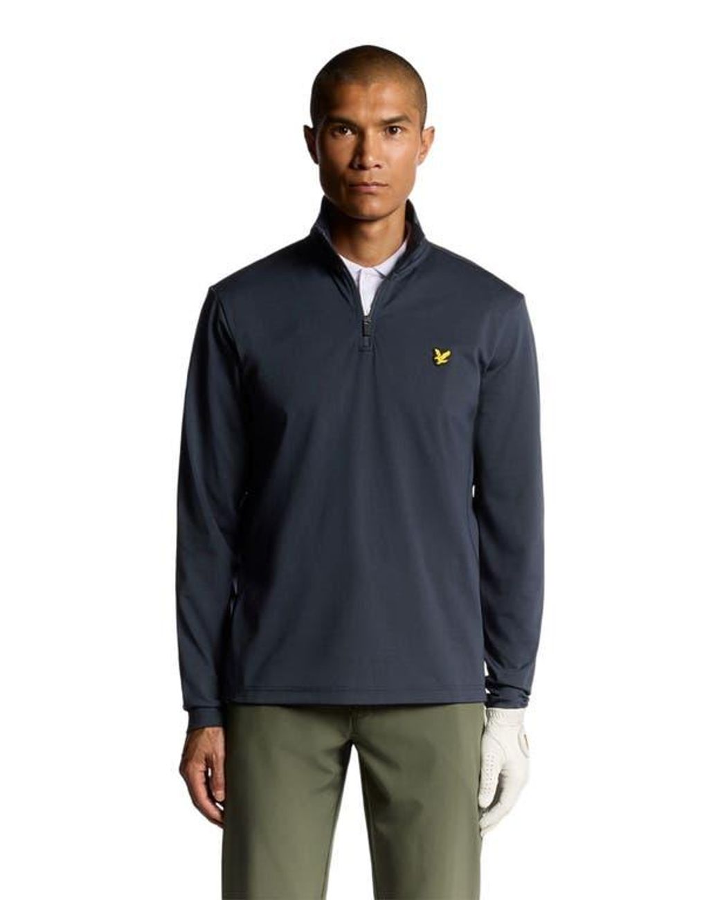 Lyle & Scott Blue Golf Course Midlayer for men
