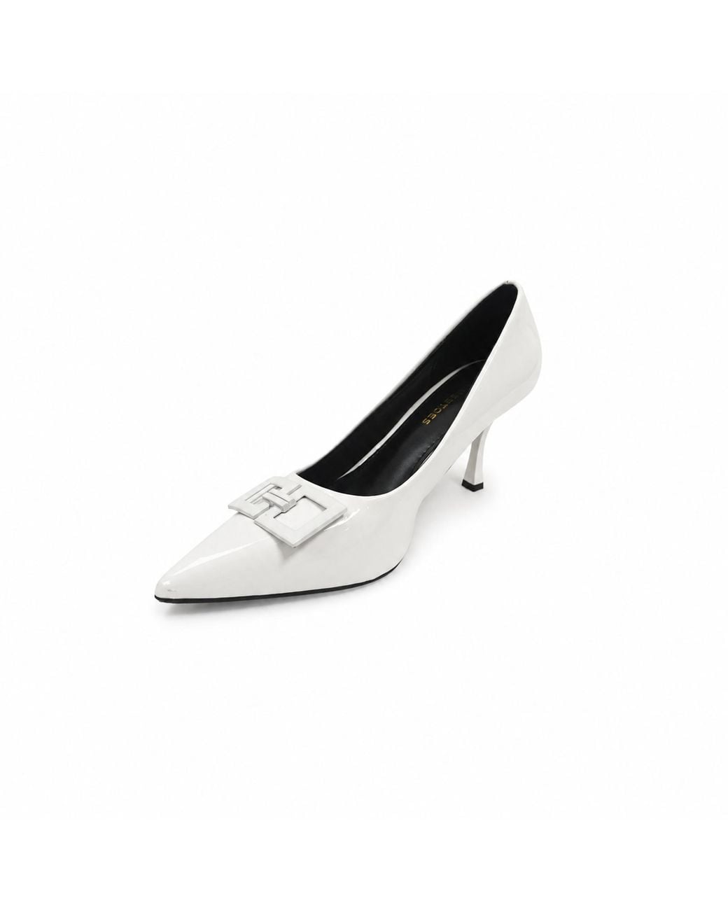 kneetoes White Twylah Pumps
