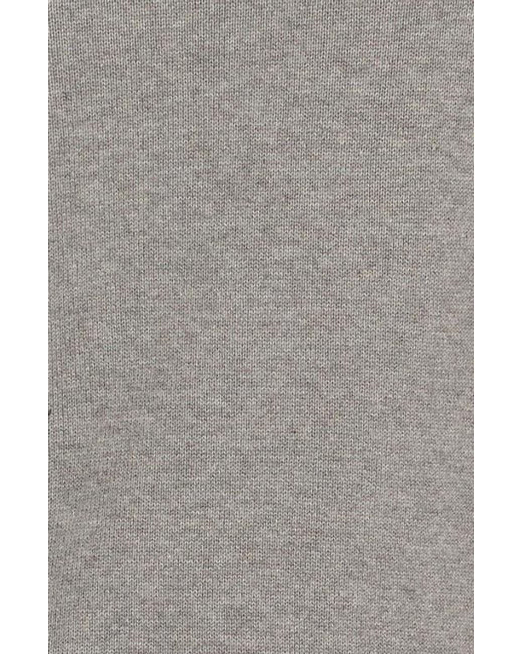 Barbour Gray Cotton Half Zip Sweater for men
