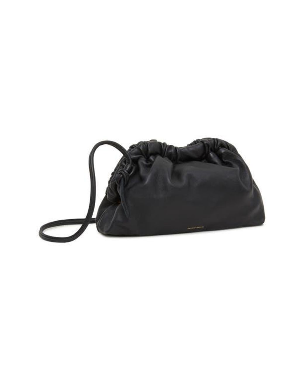 Mansur Gavriel Black Mini Cloud Leather Clutch