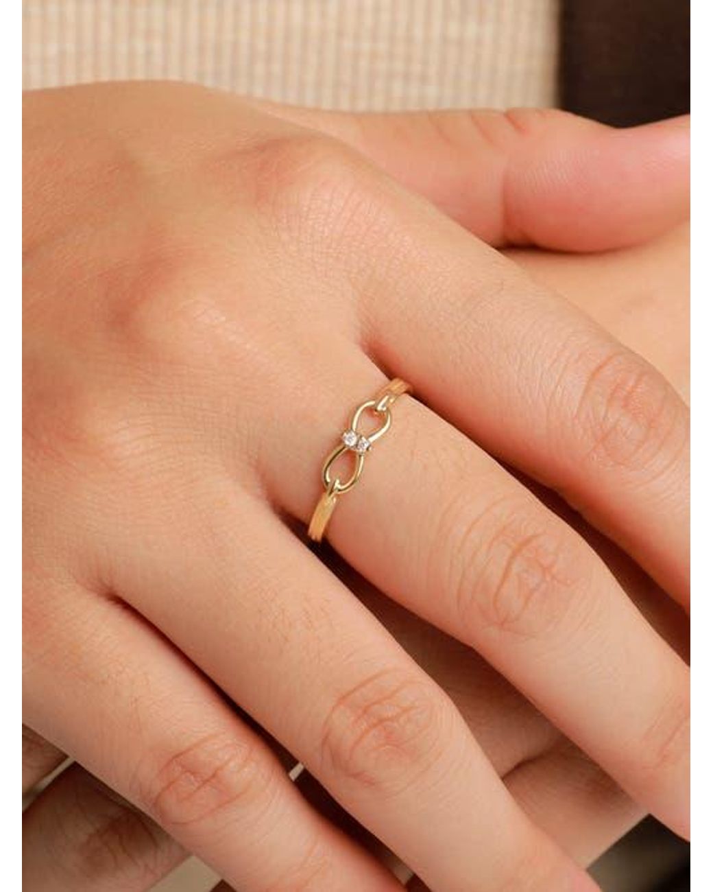 DEVATA Metallic Infinity Ring