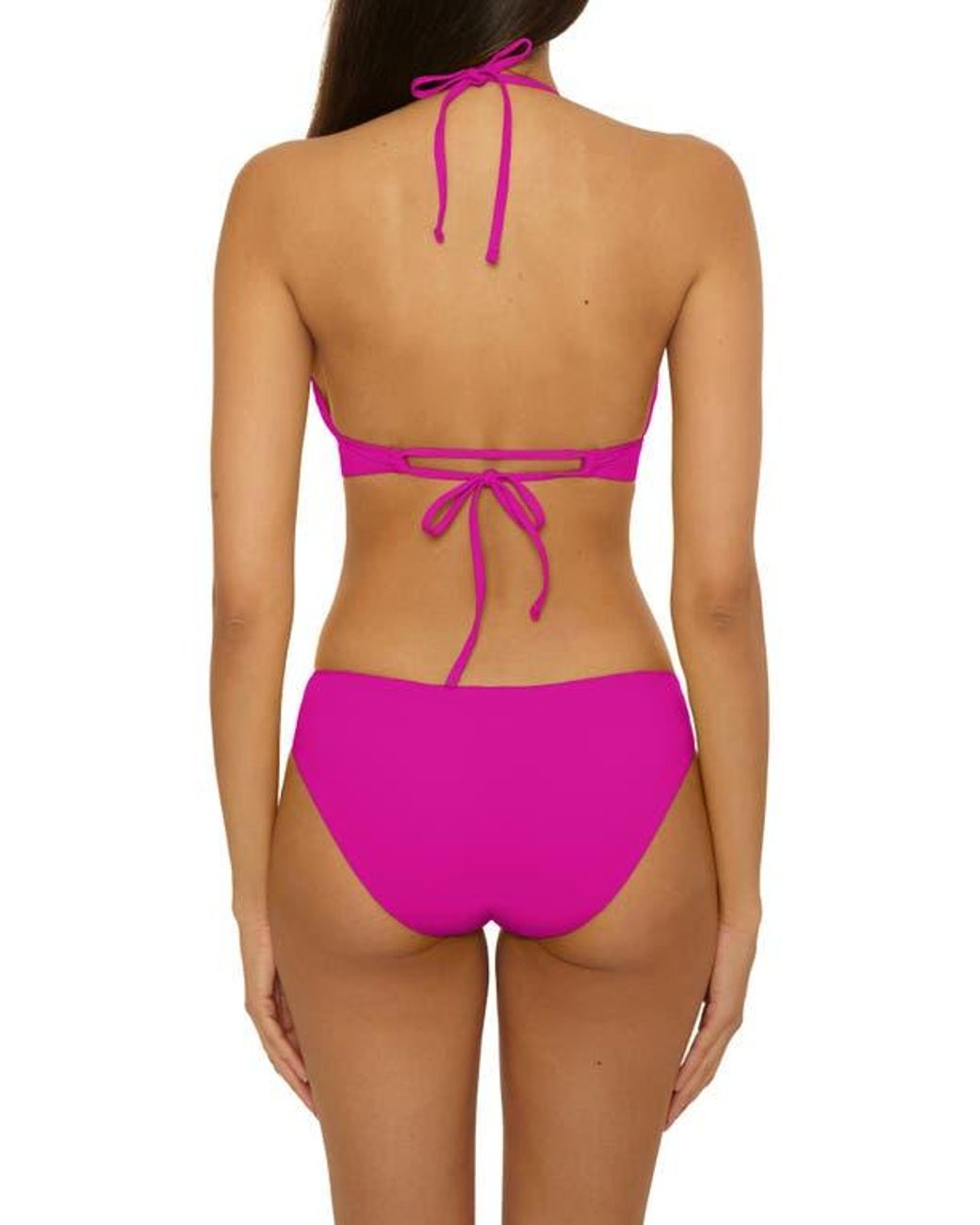 Becca Purple Color Code Halter Bikini Top