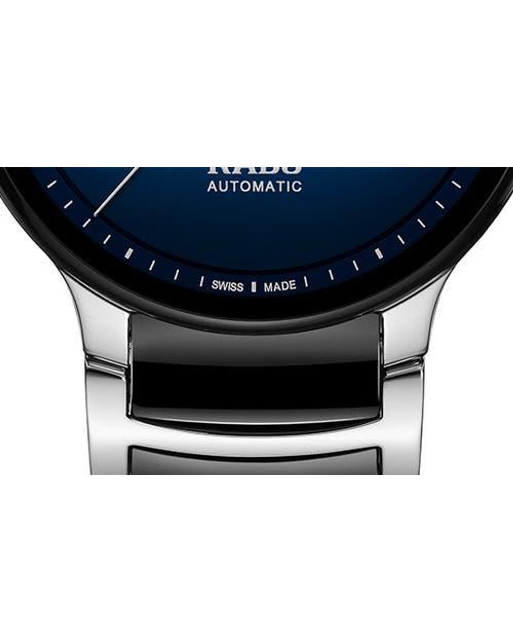 Rado Black Centrix Open Heart Automatic Ceramic Bracelet Watch, 39.5Mm for men