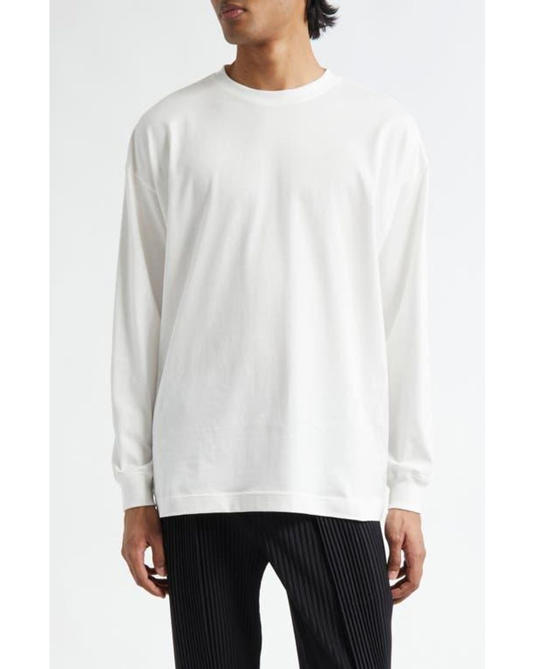 Homme Plissé Issey Miyake Invitation Long Sleeve Graphic T-Shirt 