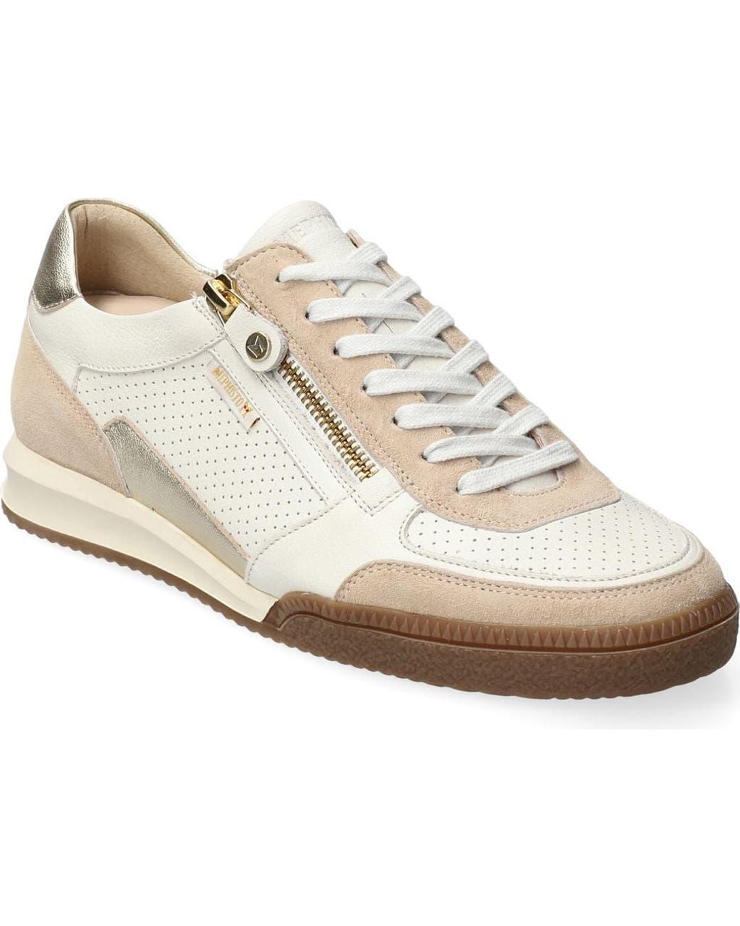 Mephisto White Walie Zip Sneaker