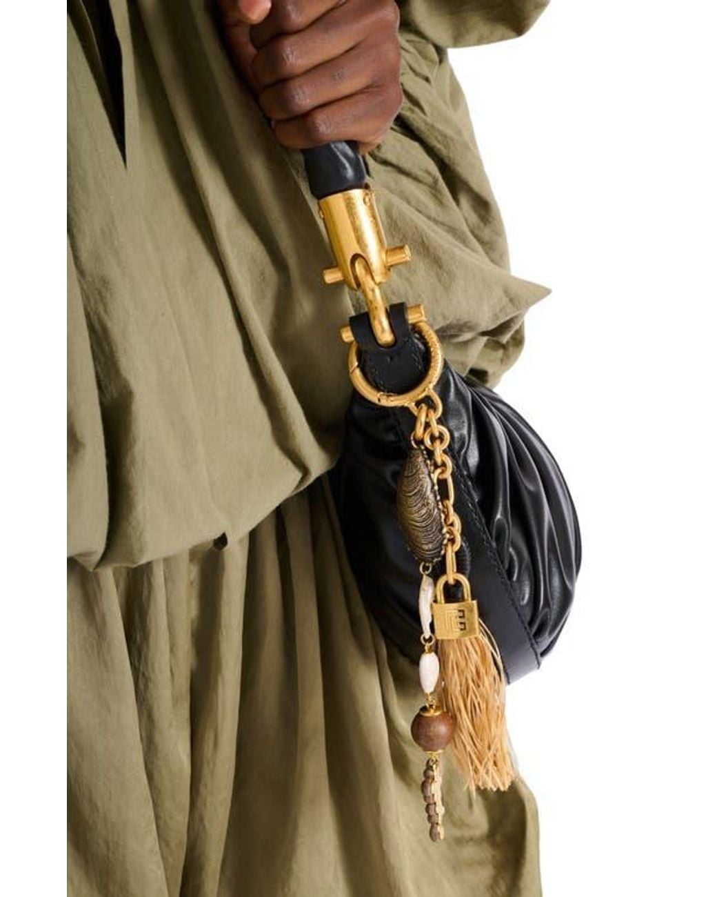 Balmain Metallic Pulse Shell Charm