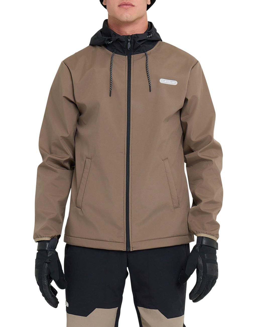 Quiksilver Brown High Altitude Soft Shell Jacket for men