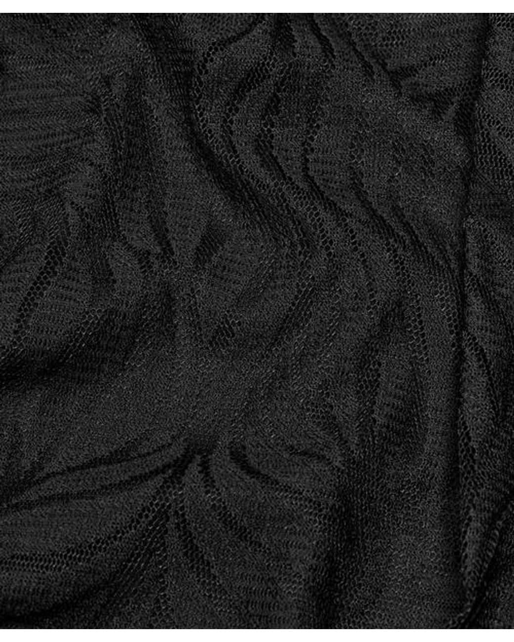 Masai Black Lace Peplum Top