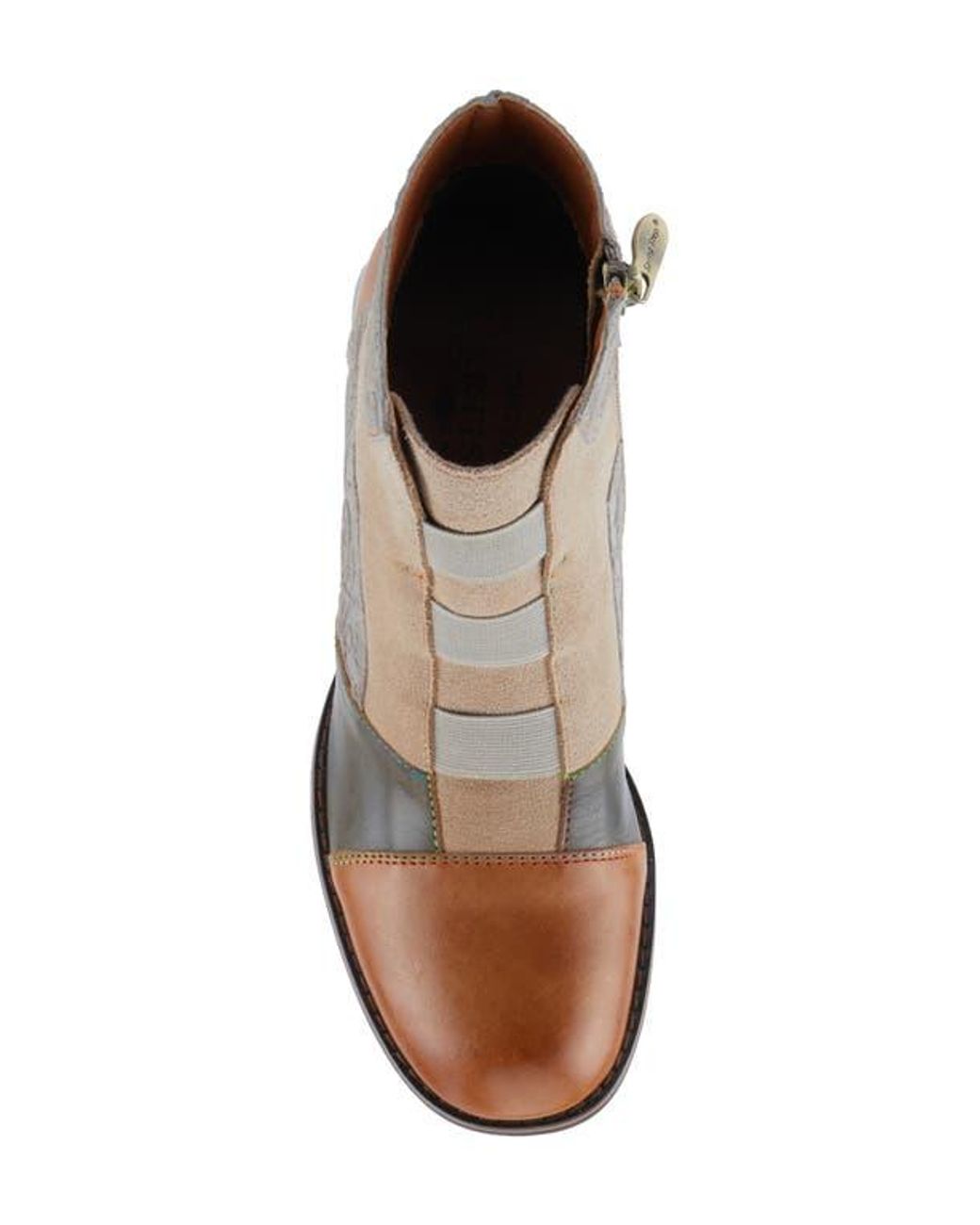Spring Step Brown Copine Cap Toe Bootie