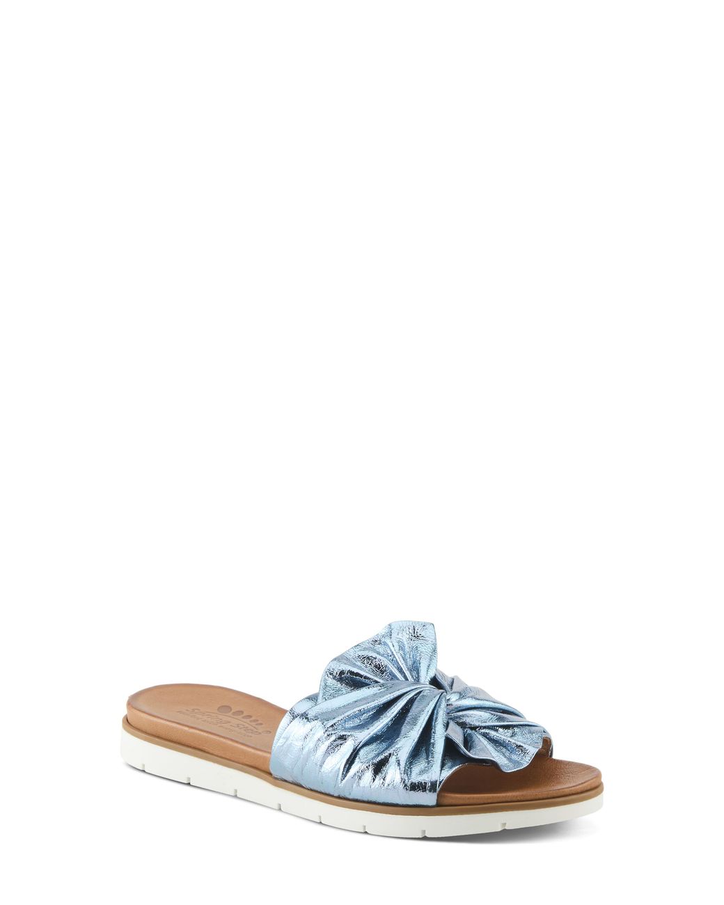 Spring Step White Lavona Slide Sandal