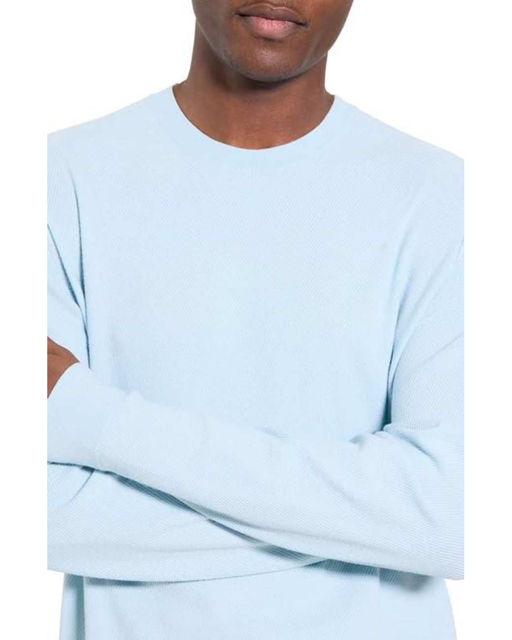 Theory Blue Riland Crewneck Sweater for men