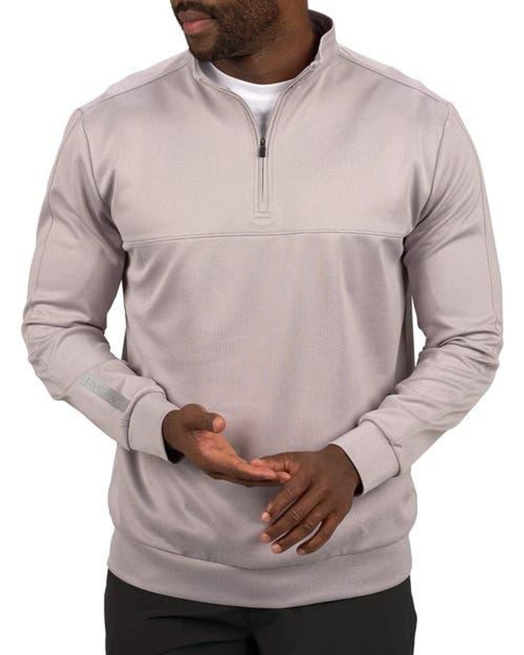 Black Clover Gray Cross Q-Zip for men