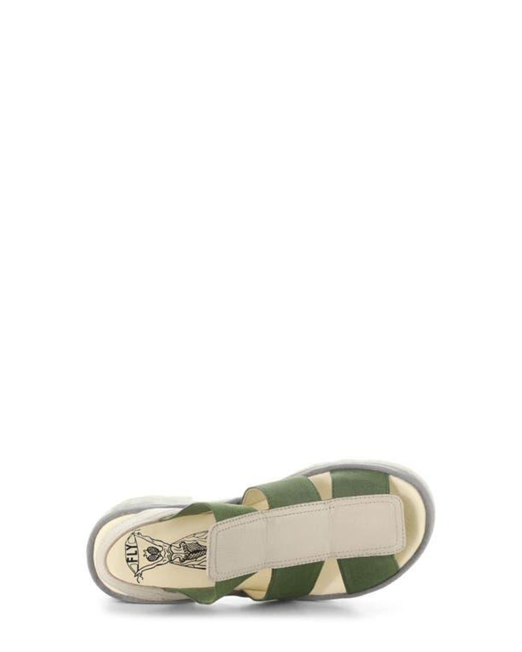 Fly London Green Teev Platform Sandal