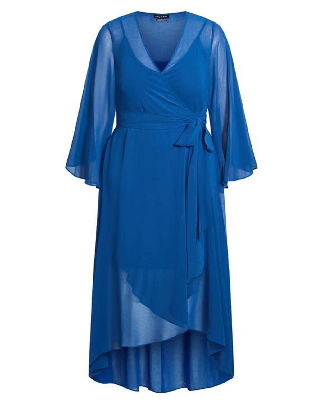 city chic blue wrap dress City Chic Women's Plus Size Dress