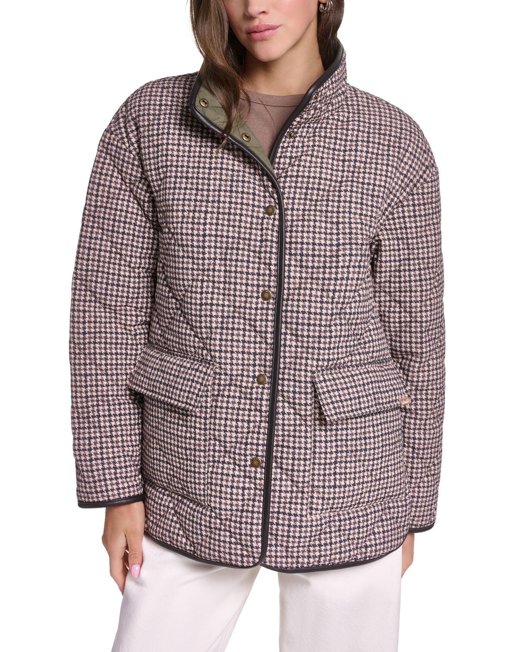 Levi's Brown Longer Length Quilted Jacket