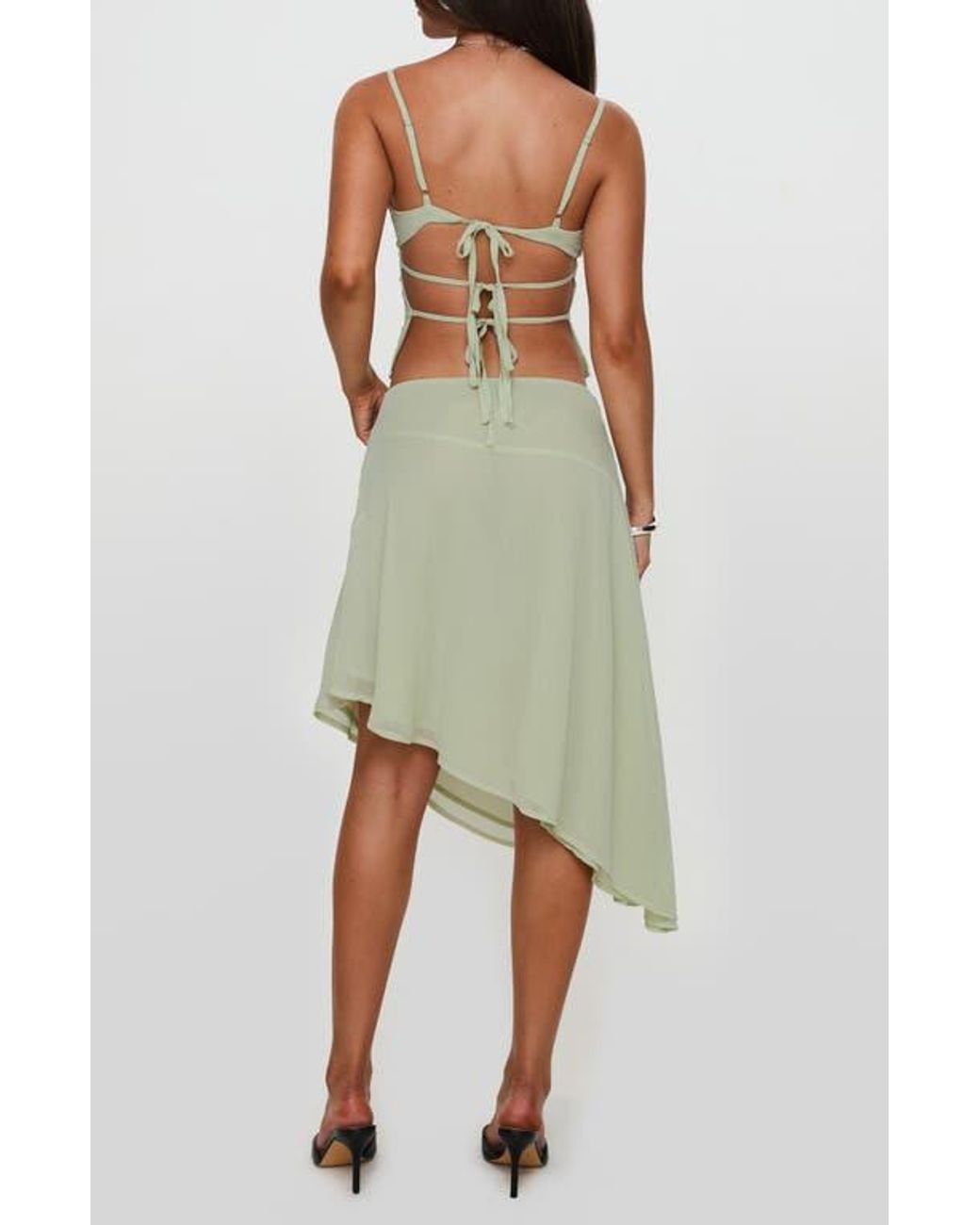 open lace back dress Maris Mini Dress Cream / Pink