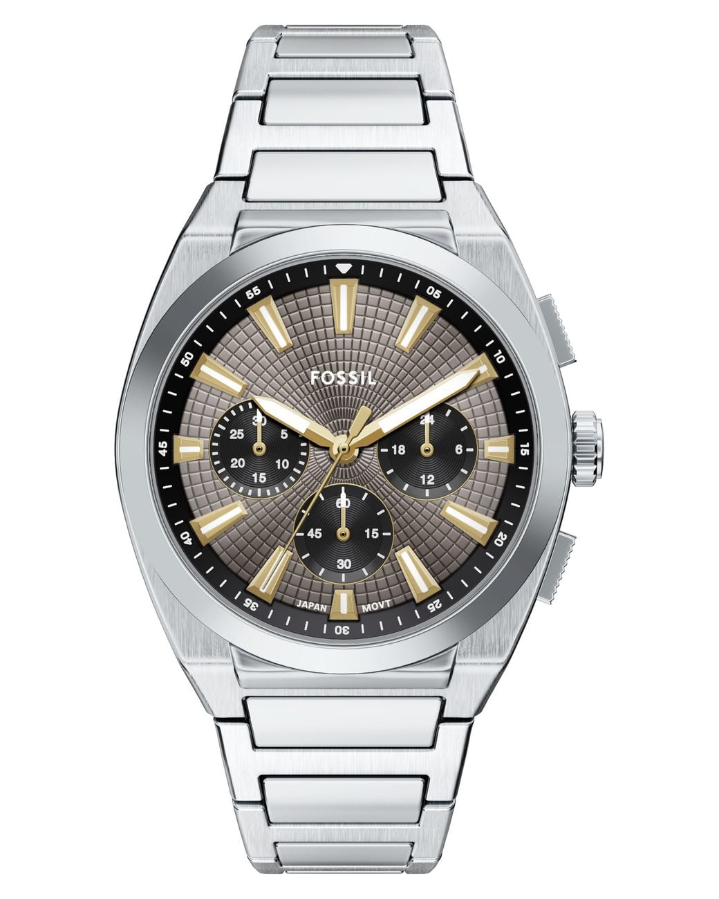 Fossil Metallic Everett Chronograph Bracelet Watch, 42Mm for men