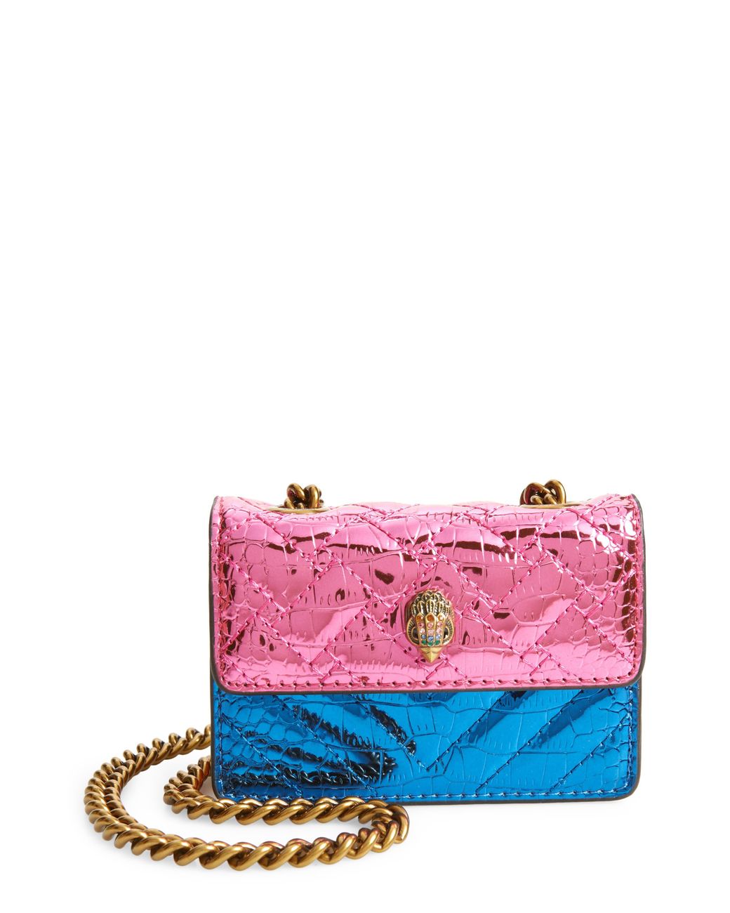 Kurt Geiger Rainbow Shop Micro Kensington Crossbody Bag in Pink Lyst