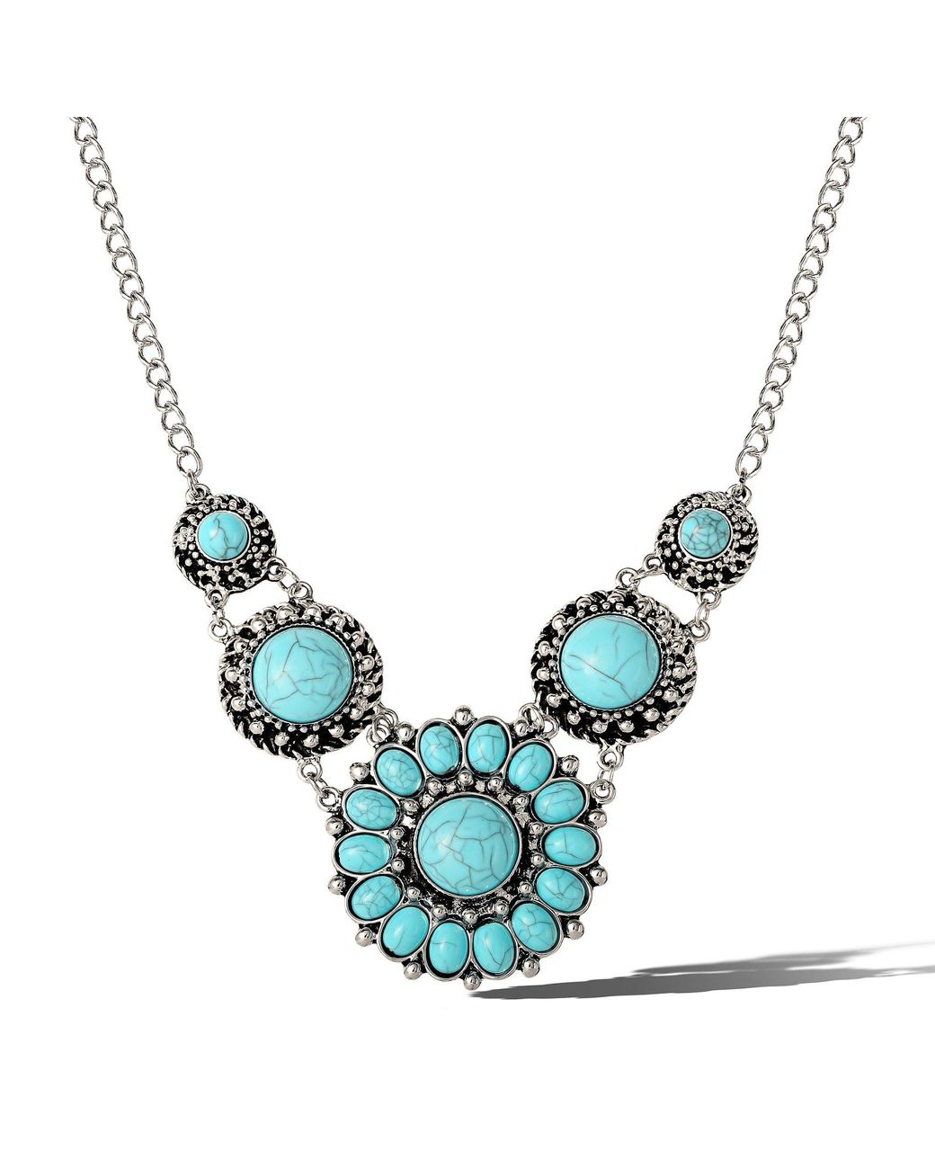 Jessica Simpson Blue Statement Necklace