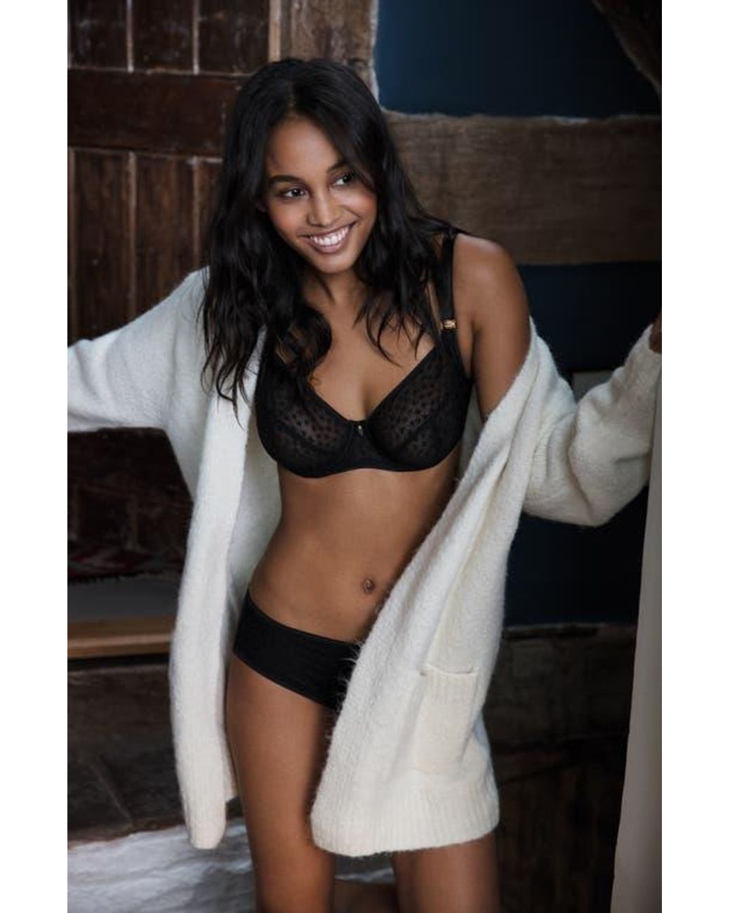 Freya Black Starlight Hero Underwire Side Support Bra