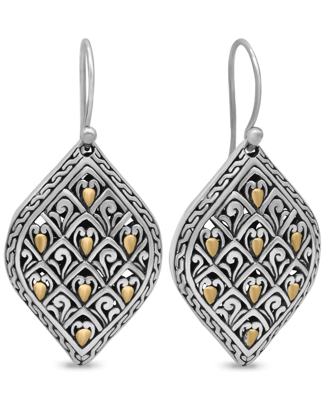 DEVATA Metallic Dragon Skin Earrings