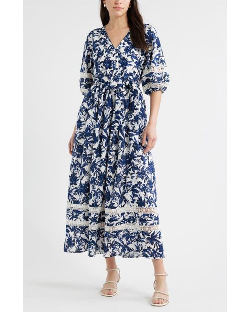 denim halter maxi dress button front - Blue Size:33 X-Long 95% Polyester MerchFabric:HOTFIX MESH Khloe Kardashian Gold One-shoulder