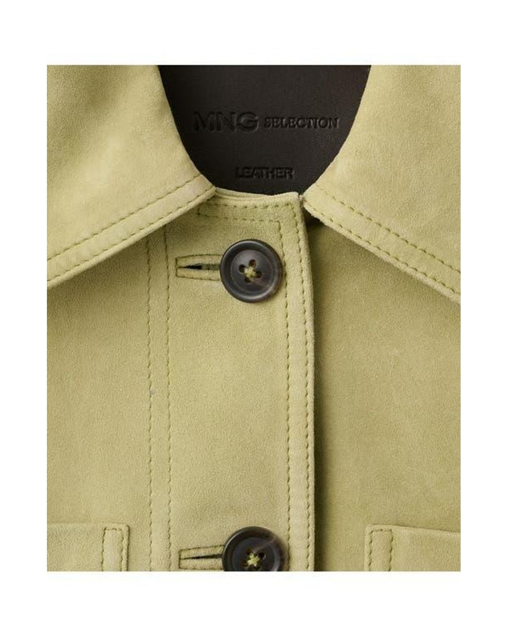 Mango Green Suede Jacket