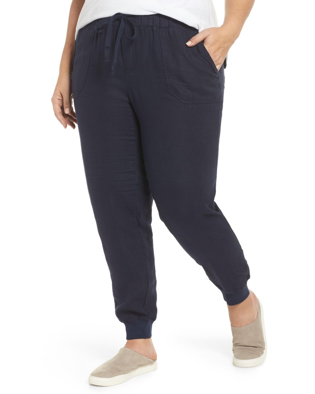 caslon linen jogger