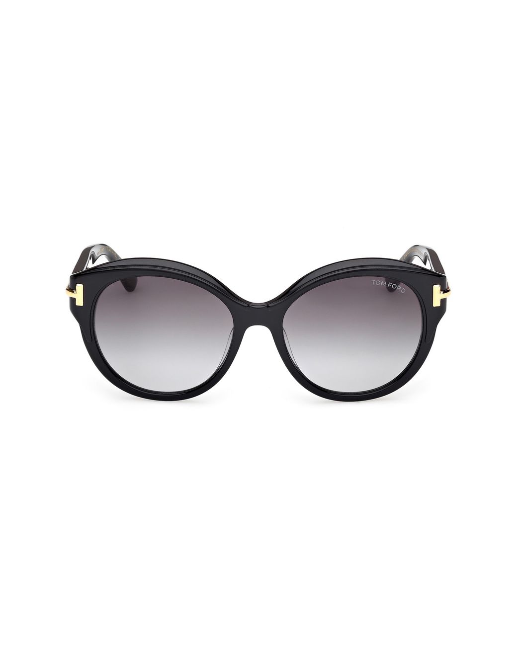 Tom Ford Brown Icon 57Mm Gradient Round Sunglasses