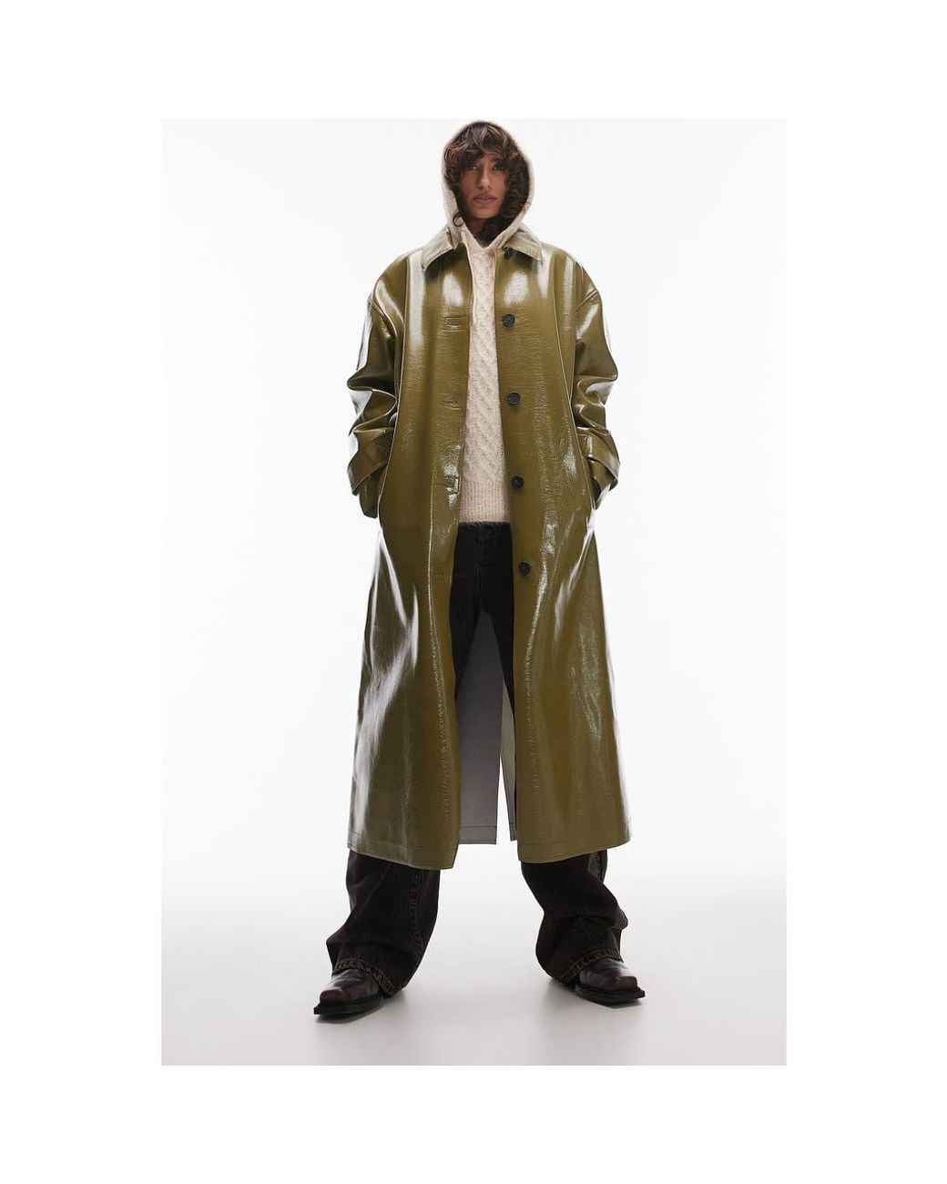 Long vinyl coat hotsell