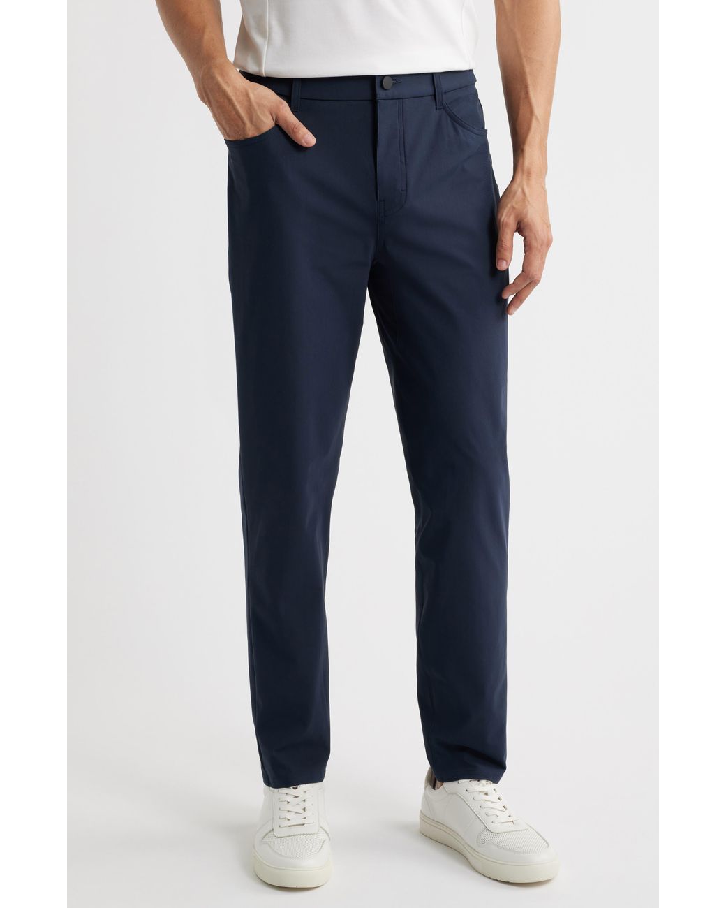 Zella Blue Driver Slim Fit Five Pocket Pants for men