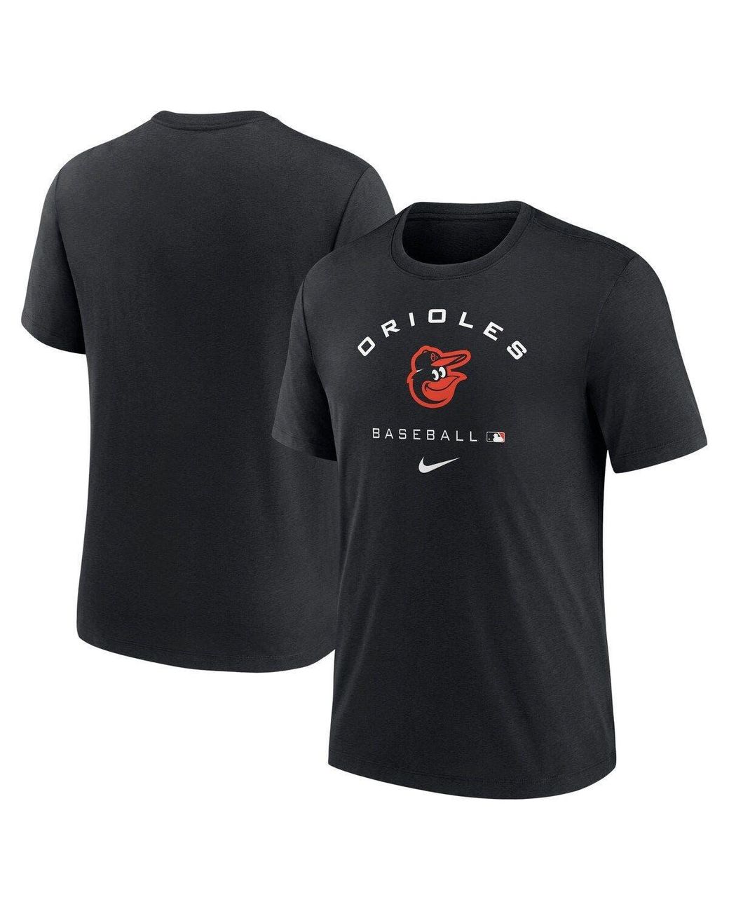 Men's Nike Black Baltimore Orioles Authentic Collection Logo Performance Long Sleeve T-Shirt Size: Small