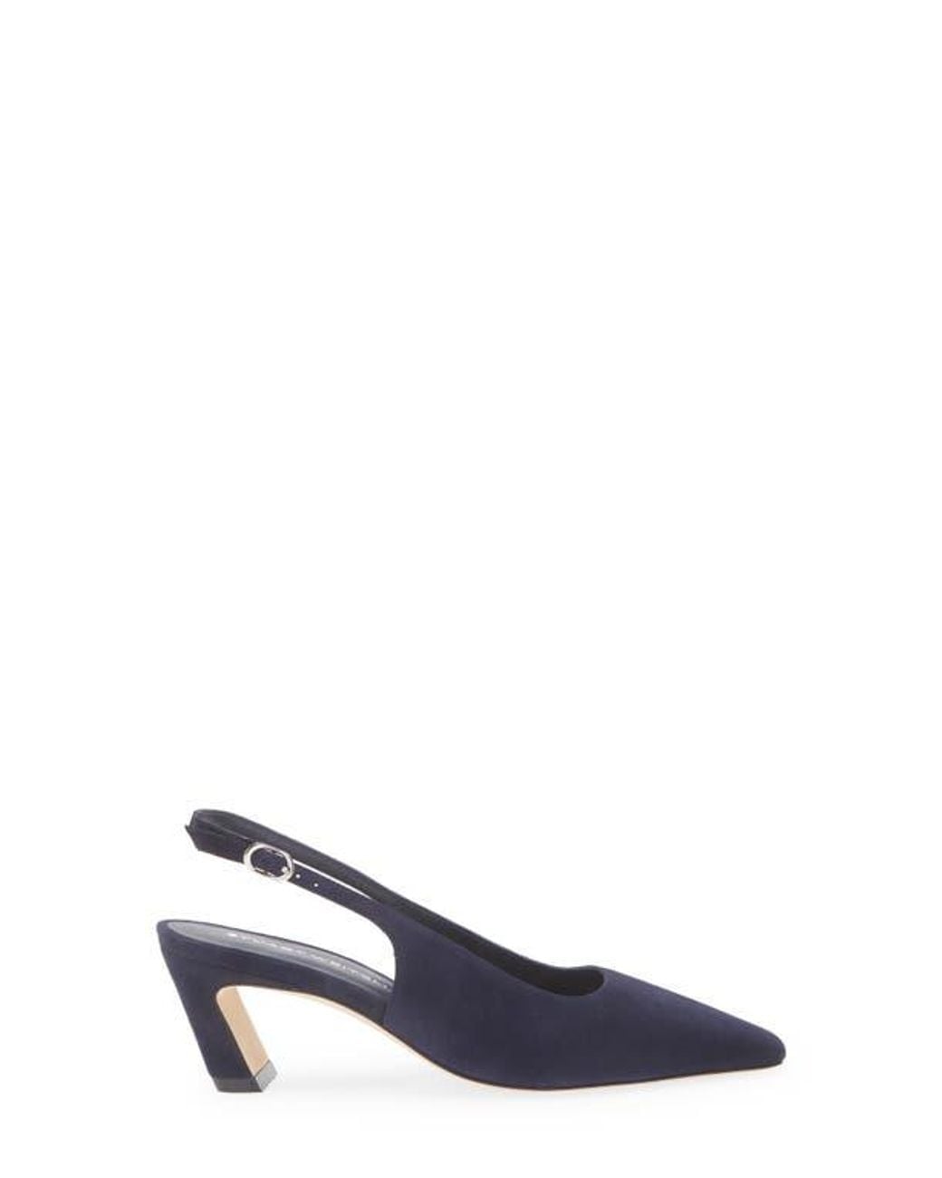 Stuart Weitzman Blue Stassi Slingback 50 Pump