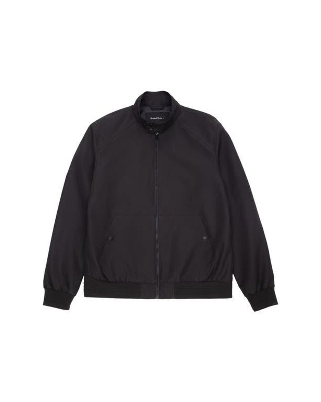 Rokka&Rolla Black Classic Full Zip Bomber Jacket for men