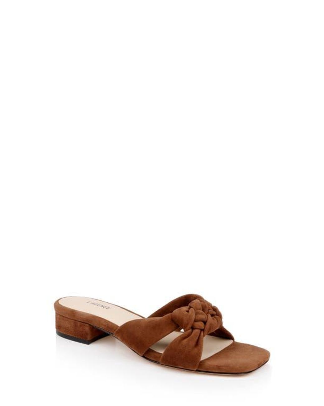 L'Agence Brown Lea Slide Sandal