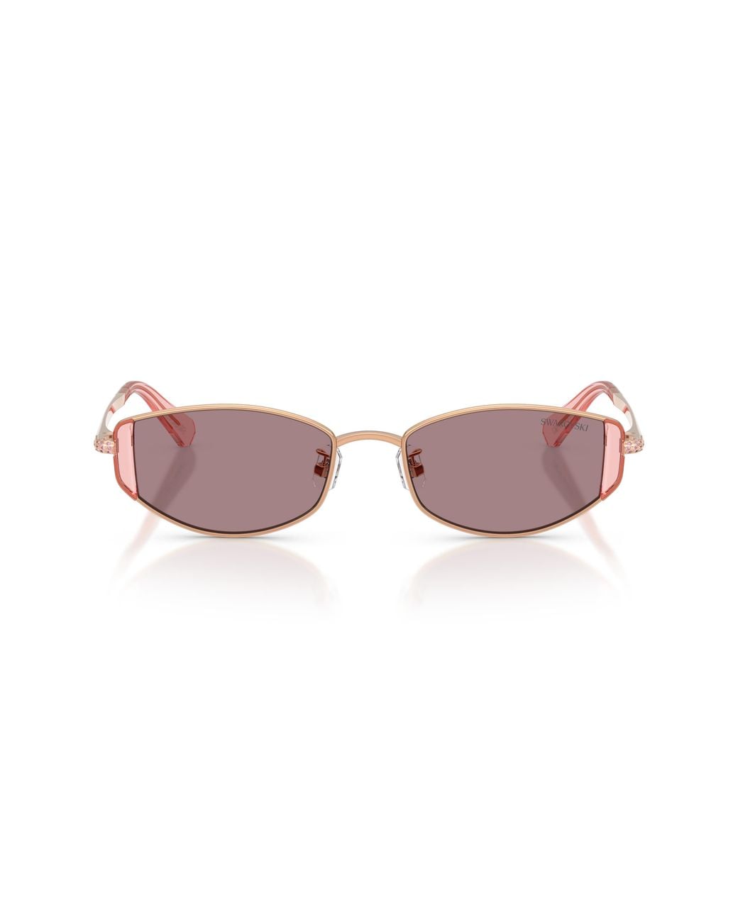Swarovski Pink 53Mm Oval Sunglasses