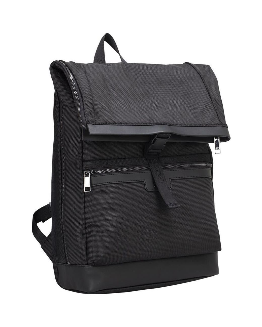 HUGO Black Ray N Roll Backpack for men