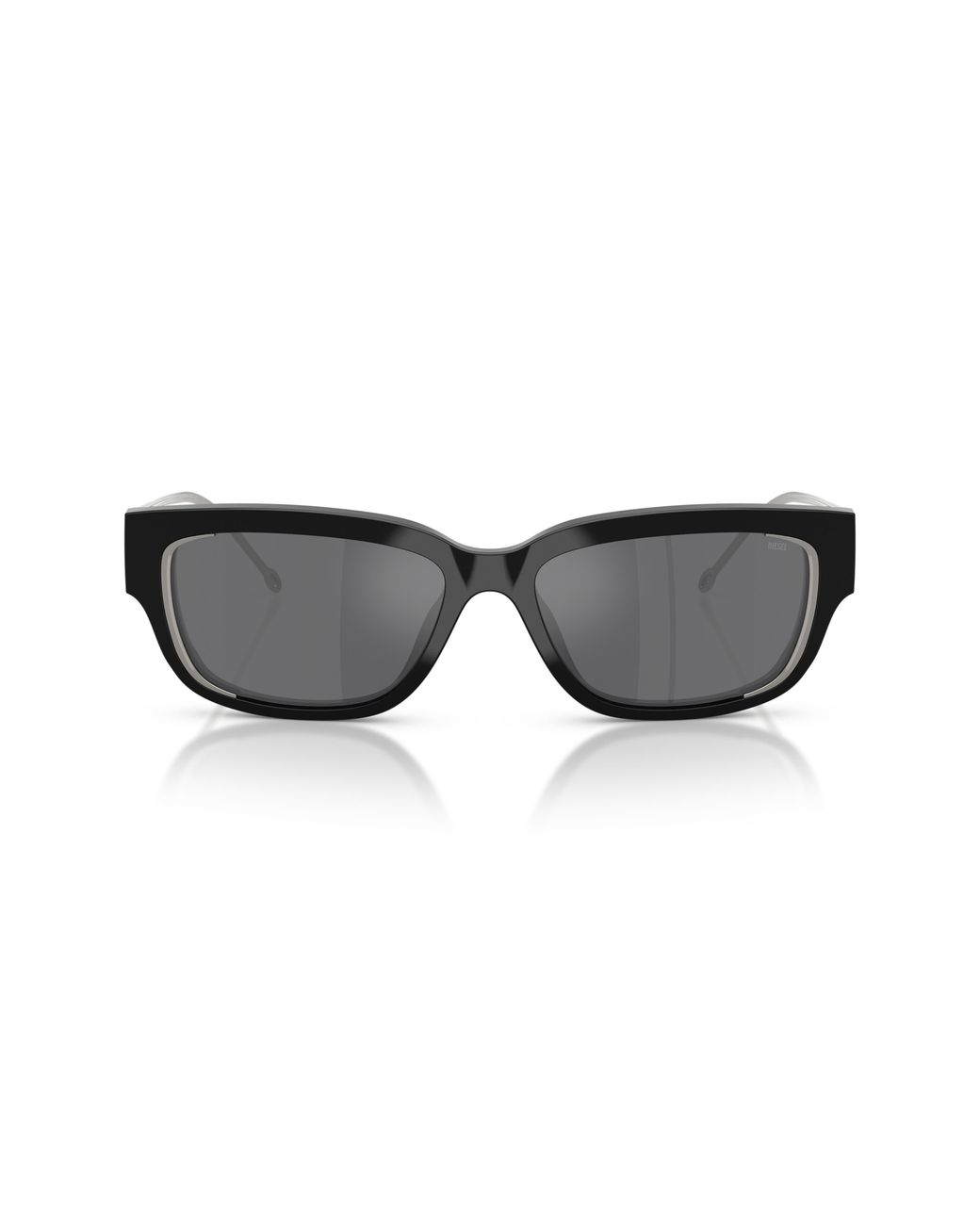 DIESEL Black Geck-D 56Mm Rectangular Sunglasses for men