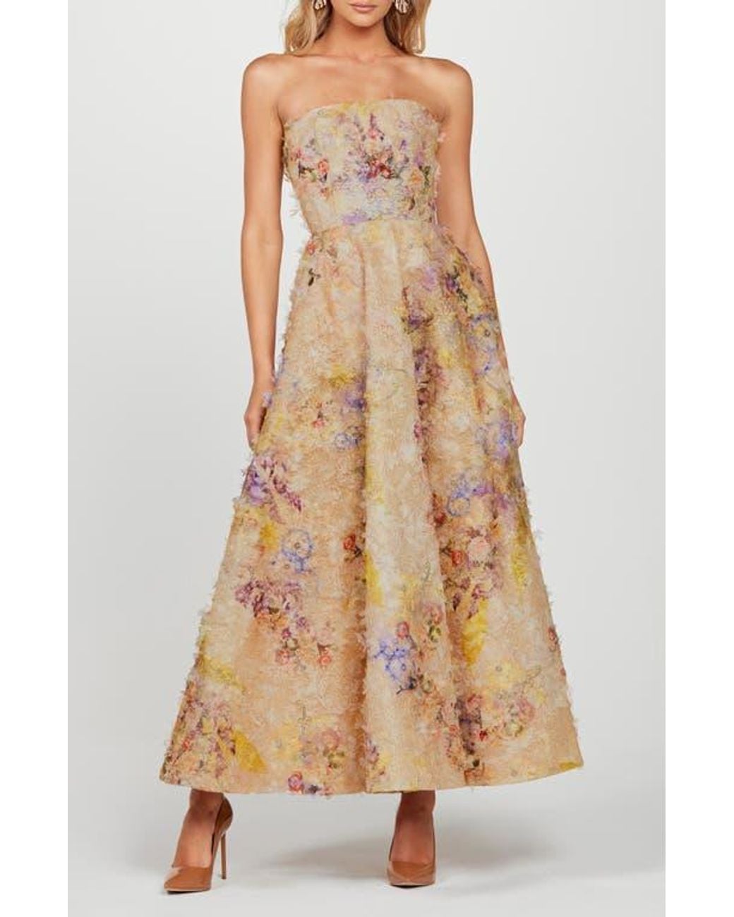 maxi floral dresses Natalia Tulle Dress in Mixed Simple Emerald Green Satin BIS-08-07-24 Color:DotsandStripes-2