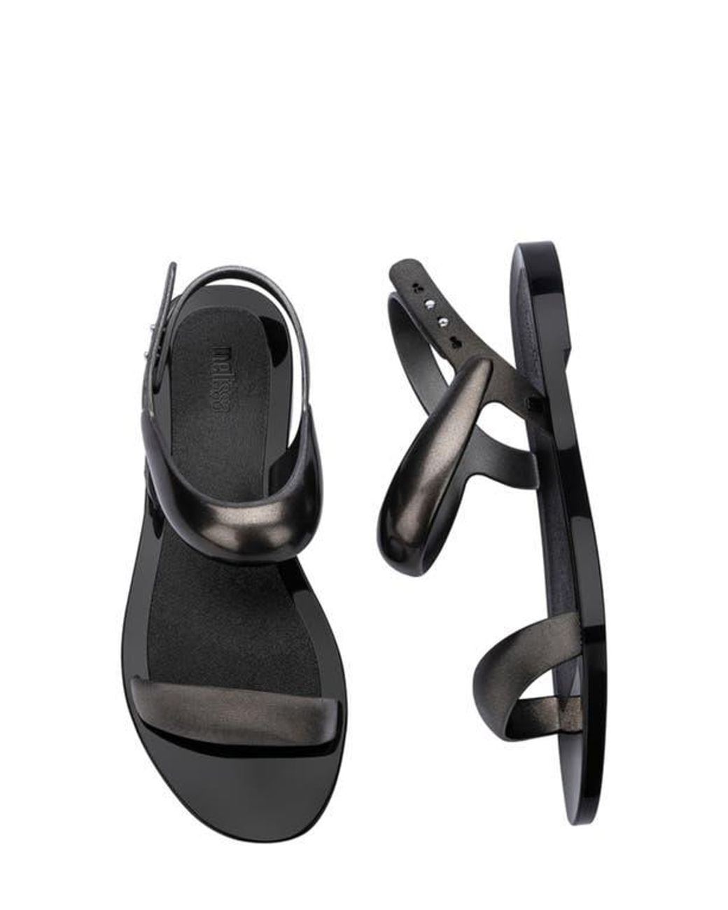 Melissa Black Eclipse Slingback Sandal
