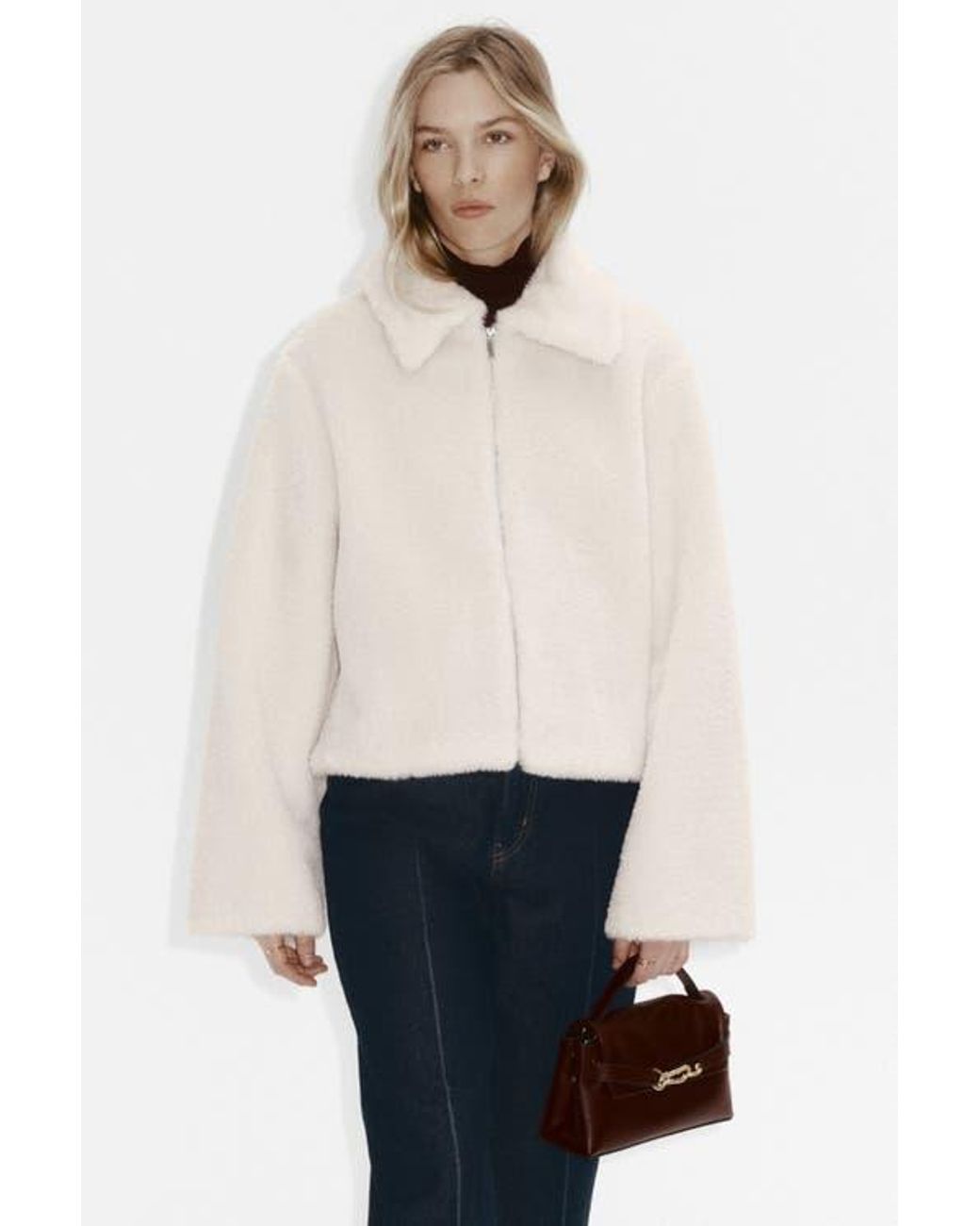 H&M Natural Pile Jacket