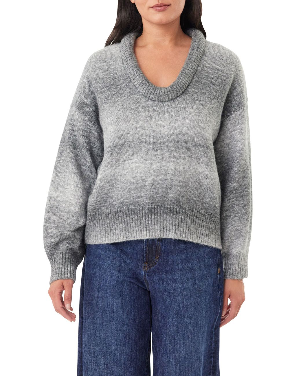 Habitual Gray Space Dye Sweater